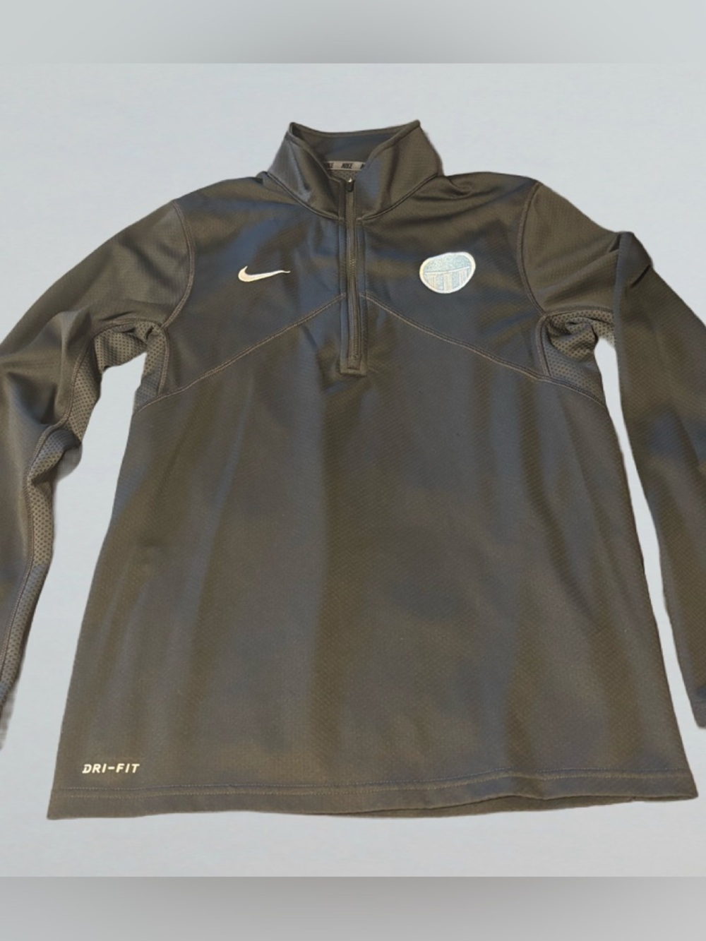 Nike Gray Dri-fit Quarter Zip Shirt